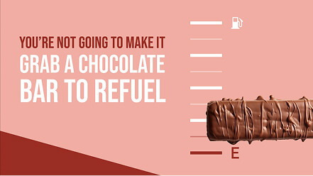 Image of a digital screen showcasing a meta study brand at the grocery store front end