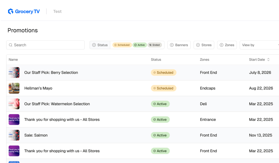 Campaign CMS in-store retail media