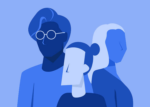 Illustration of diverse group of people to portray dempgraphic targeting
